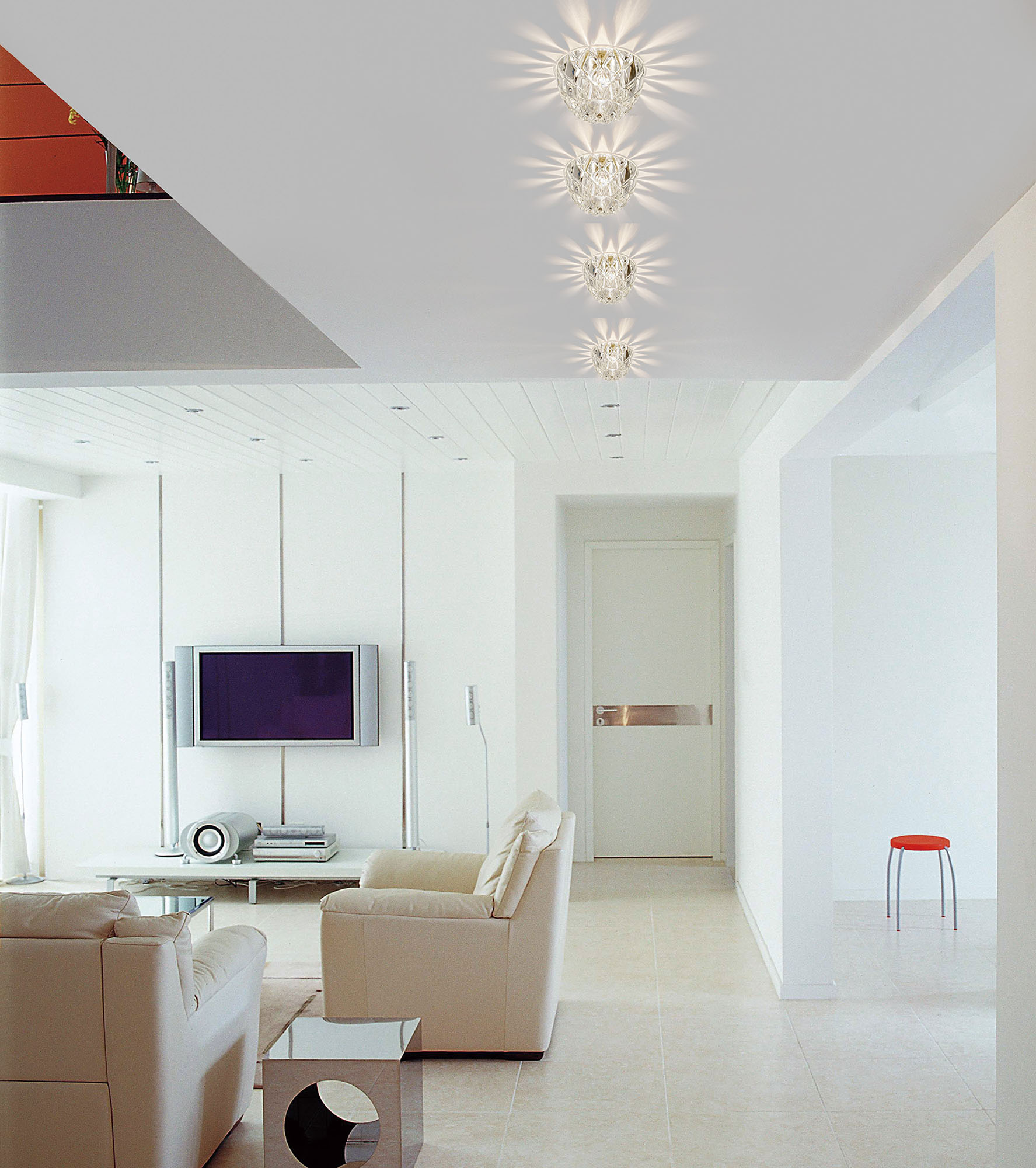 Ria Crystal Ceiling Lights Diyas Recessed Crystal Lights